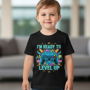 Estou Pronto para Subir de Nível Camiseta Divertid