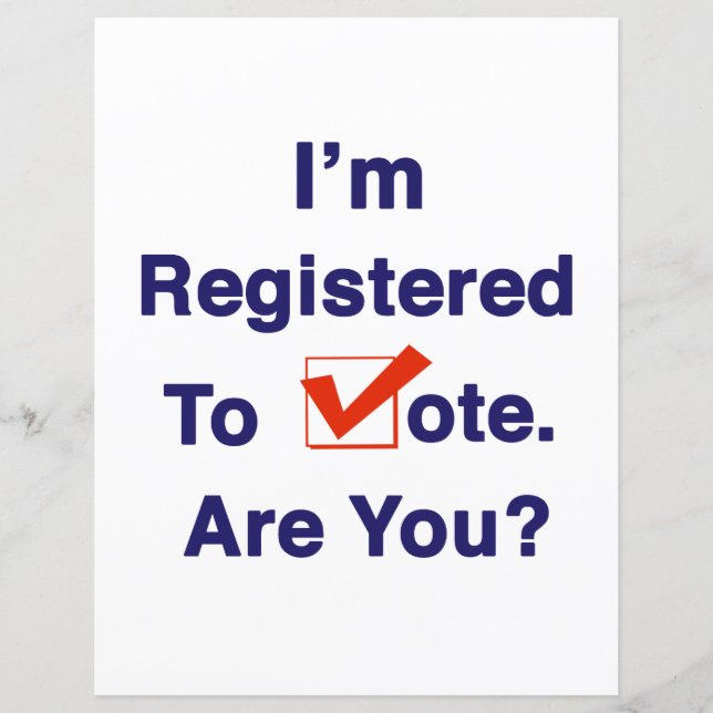 Estou registrado para a votação de 2024 (Frente)