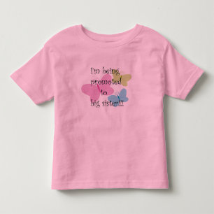 Estou sendo promovida a camiseta de criança para i