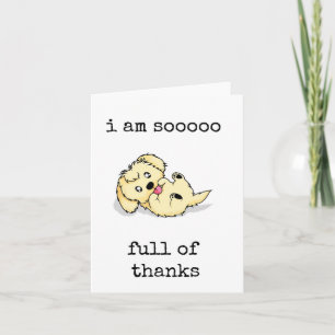 Estou Tão Cheio de Gratidão, Cartão de Ação de Gra