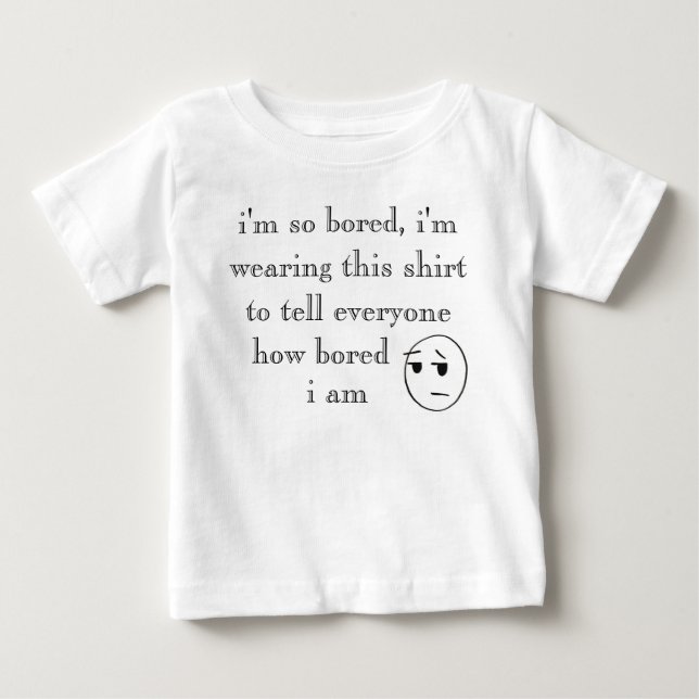 "estou tão entediado" Camisas (Frente)