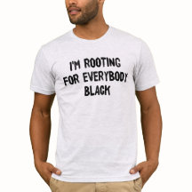 Estou torcendo por todos os camisetas negras