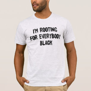 Estou torcendo por todos os camisetas negras