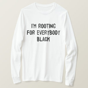 Estou torcendo por todos os camisetas negras