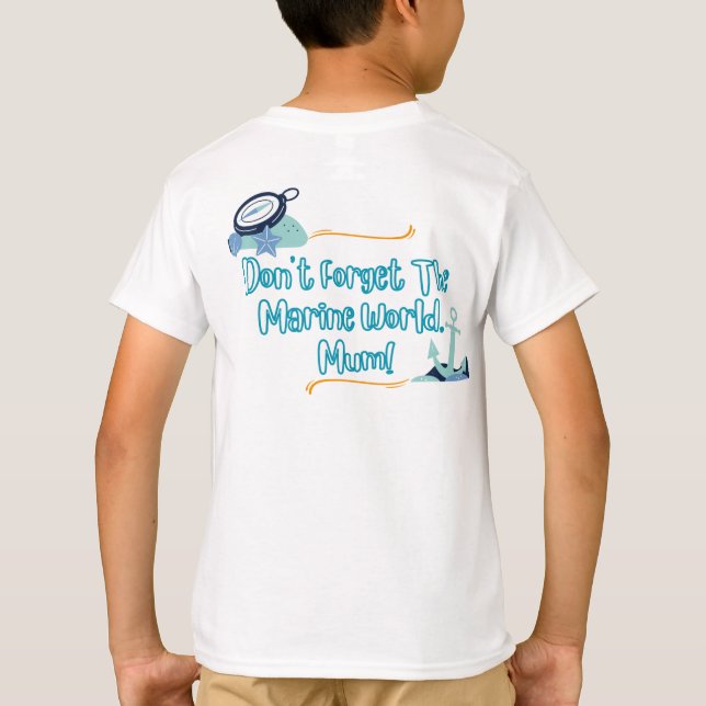 Estou um pouco... GOLFINHO! Kids T-shirts (Verso)