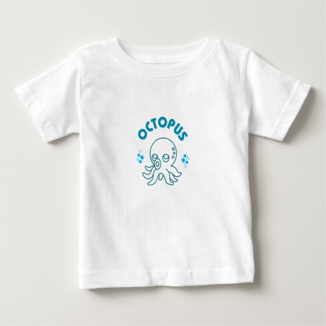 Estou um pouco... OCTOPUS! Kids T-shirts (Frente)