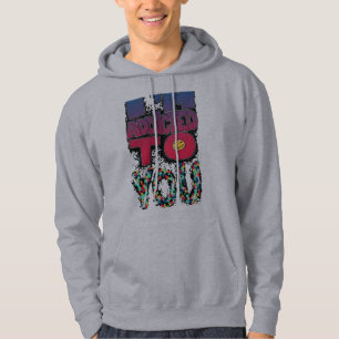 Estou viciado em você, Camiseta com capuz impressa