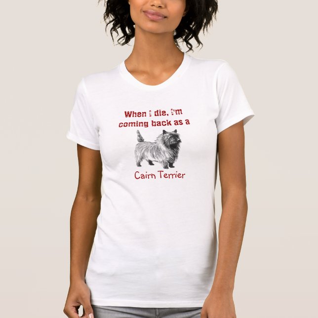 Estou Voltando como uma Camiseta de Manga Curta de (Frente)