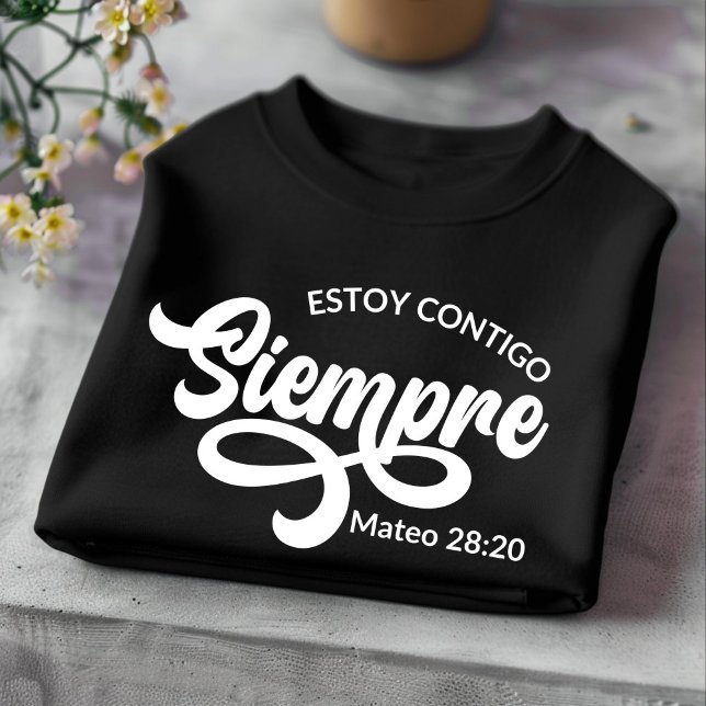 Estoy Contigo Camiseta Espanhola Siempre-Cristã (Criador carregado)