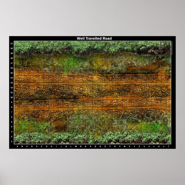 Estrada Bem Viajada - Mapa de Batalha Poster (Frente)