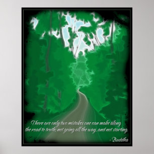 Estrada de Buddha ao poster das citações da