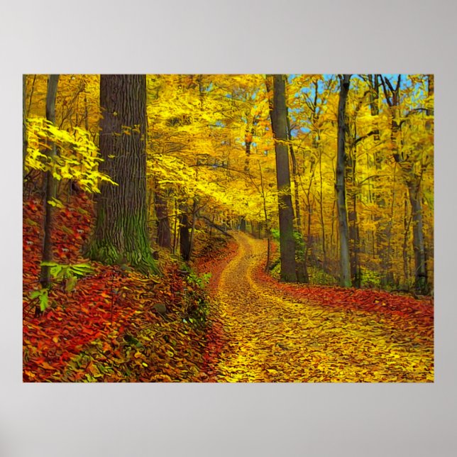 Estrada raramente utilizada, impressão (Frente)