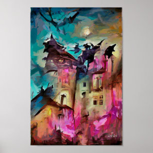 ESTRANHO poster de arte e fantasia CASTLE