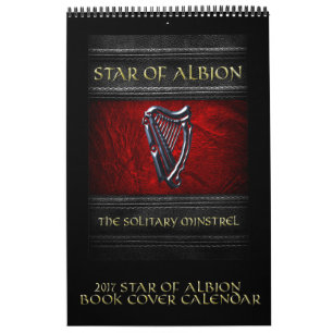 Estrela 2017 do calendário da capa do livro de