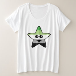 Estrela Aromântica Mais T-Shirt Tamanho