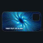 Estrela azul gravada<br><div class="desc">Uma imagem fractal monocromática semelhante a uma intrincada gravação de uma estrela multiarmada,  ou multiasa,  em metal azul ou plástico. Adicione seu próprio texto.</div>
