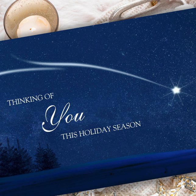 Estrela celestial do Natal | dos Cartões de (Thinking Of You, Heavenly Star Bereavement Sympathy Thinking of You Card)