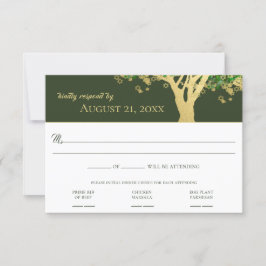 Estrela de David Árvore Bar Mitzvah RSVP Convite