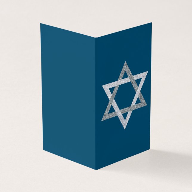 Estrela de David Hanukkah Glitter 25pk Cards (Exterior)