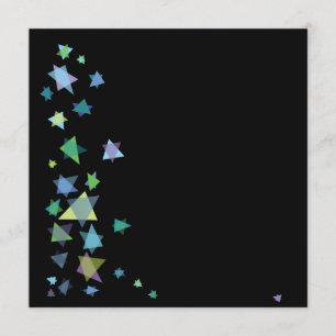 Estrela de David Wedding Bar de Convite Bat Mitzva