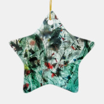 Estrela de ornamento azul-suave,decor de estrela A