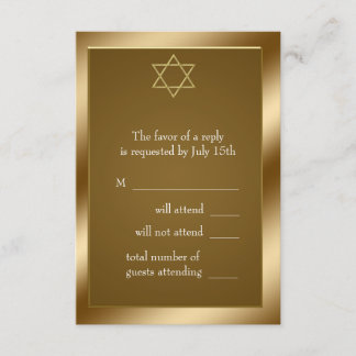 Estrela de Ouro de David RSVP