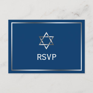 Estrela de Prata Azul do Bar David Mitzvah RSVP