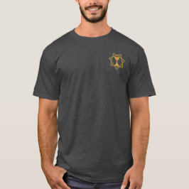 Estrela do logotipo Dourado Babalon duas camisetas
