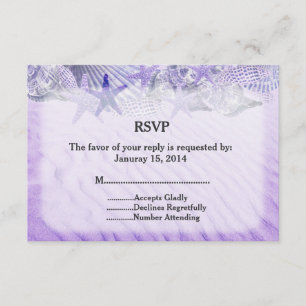 Estrela do mar do Seashell que wedding RSVP
