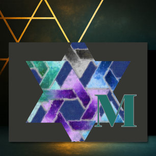 Estrela do Monograma do Cartões de agradecimentos