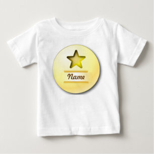 Estrela do ouro do ícone do t-shirt