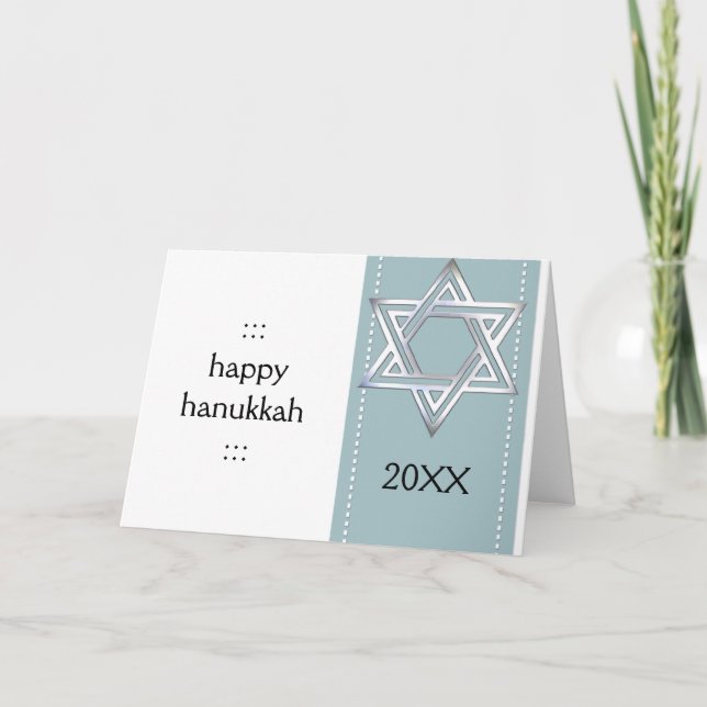 Estrela dos Cartões Saudáveis de David Hanukkah (Frente)