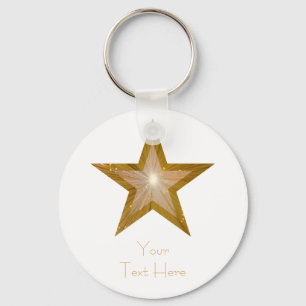 Estrela Dourado do "branco do chaveiro seu texto"