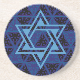 Estrela Judaica de David Round Porta copos