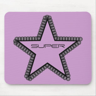 Estrela mundial Mousepad do Grunge