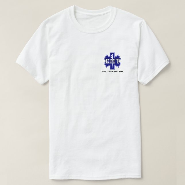 Estrela Personalizada de Escaravana Branca, Camisa (Frente do Design)