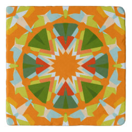 Estrela Verde Brilhante, Vibrante Laranja, Kitsch