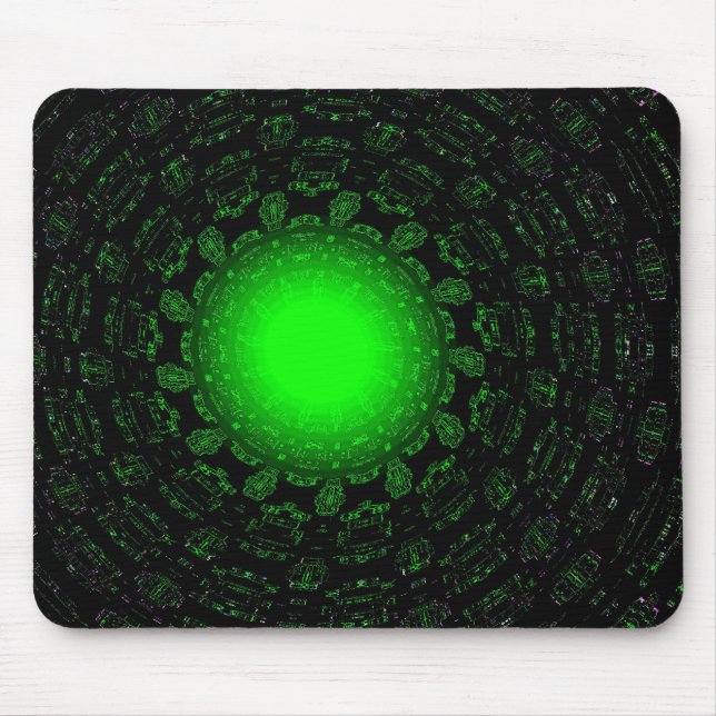Estrela verde Mousepad (Frente)