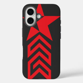 Estrela Vermelha com Setas Chevron