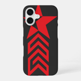 Estrela Vermelha com Setas Chevron