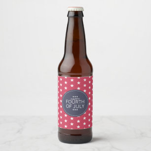Estrelas 4ns da etiqueta da cerveja do Dia da