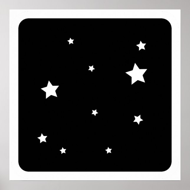 Estrelas Acima – Impressão do Céu Noturno (Frente)
