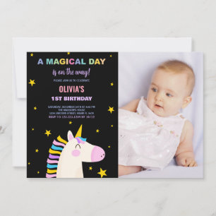 Estrelas Amarelas - Convites de Aniversário do Uni