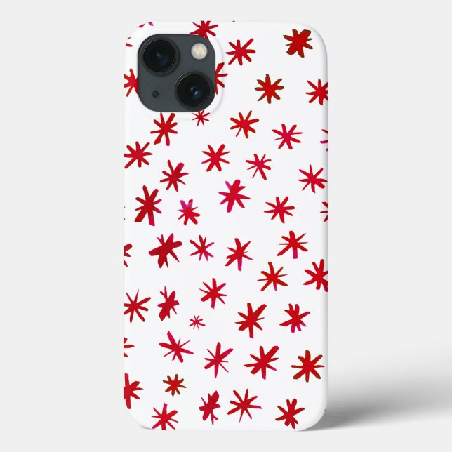 Estrelas aquarelas - vermelho (Verso)