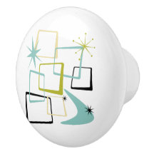 Estrelas Atômicas Funky Boomerang Quadrados Médio