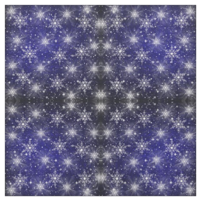 estrelas brancas em Tecido azul, casa colorida (Modelo)