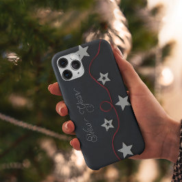 Estrelas brancas na capas de iphone da superfície
