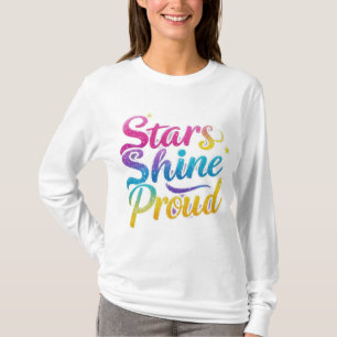 Estrelas brilham em T-Shirt orgulhoso - unidade de