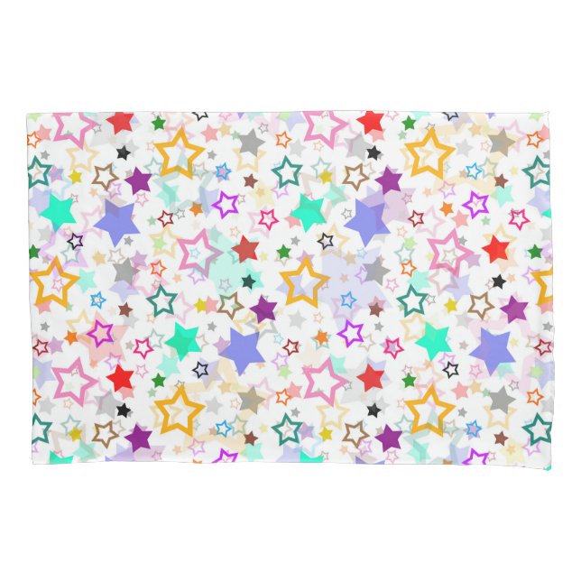 Estrelas Coloridas Brancas  (Frente)