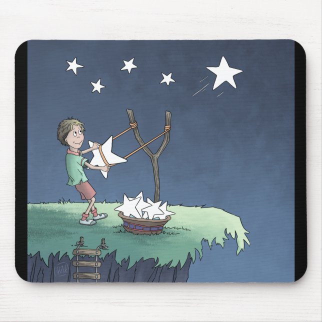 Estrelas de disparo - Cria o mouse Pad (Frente)